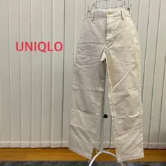 UNIQLO ユニクロ ストレート ワイドパンツ チノパン ベージュ レディース