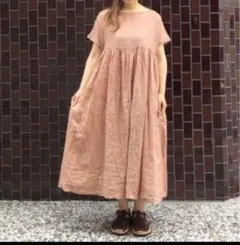 ネストローブ♡リネンフレンチスリーブワンピースのサムネイル