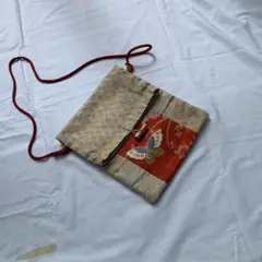 古着の帯をリメークして作ったショルダーバッグ