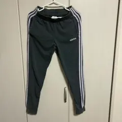 adidas グレー サイドストライプ ジョガーパンツ S
