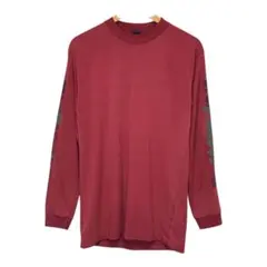 90s mont-bell ビンテージ長袖Tシャツ　ロンT モックネック　袖ロゴのサムネイル