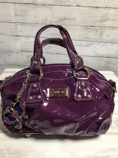 ANNA SUIチャーム付きパテントミニボストン