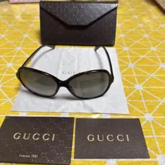 新品GUCCI グッチ サングラス ブラウン系 GG3730/F/S ケース付き