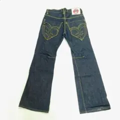 希少！エンジーンズ YEN JEANS ￥刺繍 フレアジーンズ 30のサムネイル