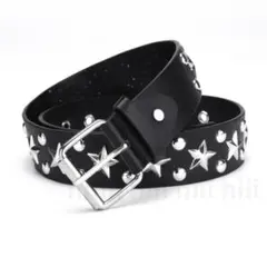 ウエスタンベルト レザー ベルト y2k 古着 星型スタッズ バックルデザイン