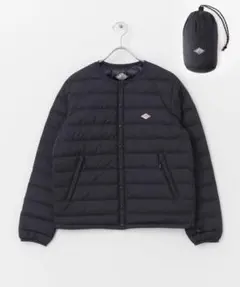 ノーカラー ダウンジャケット