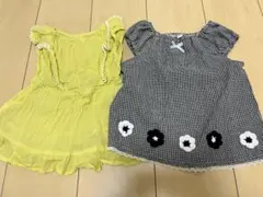 トップス　チュニック　女の子　子供服　夏服　半袖　90 95 2点セット