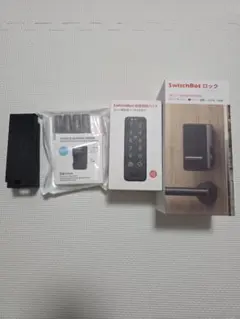 【美品・おまけ付】SwitchBotロックセット(キーパッドカバー、充電式電池)