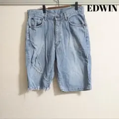 EDWIN EXTRA EXTREME ダメージジーンズ ショートパンツ