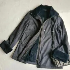 コムサデモード◇ムートンコート ボアジャケット ブルゾン スエード アウター 9