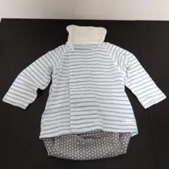 ベビー用　コンビミニ ロンパース７０㎝　ストライプ柄