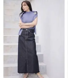 anuans デニムマキシスカート （INDIGO）