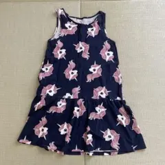 H&M ユニコーン柄ノースリーブワンピース 130㎝