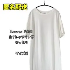 Lowrys FARM 白 Tシャツワンピース M. 005