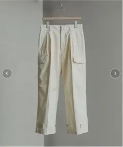 WYM SEMI WIDE STRAIGHT TUCK CARGO オフホワイト