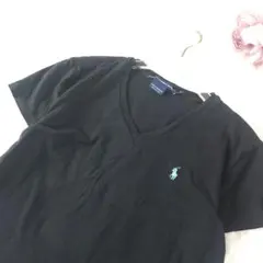 ラルフローレン VネックTシャツ ブラック Sサイズのサムネイル