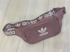 【匿名配送】adidas ランニング用 ボディバッグ ピンク 軽量 ジョギング