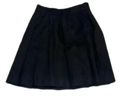 プリーツスカート ミニスカート ブラック シンプル レディース