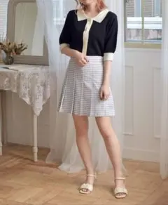 エムズエキサイト　プリーツスカート　F