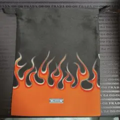 PRADA ノベルティ　巾着　ポーチ　炎