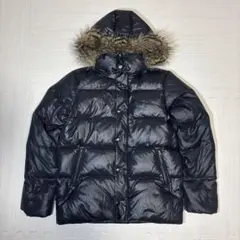 【美品】90s OLD GAP ダウンジャケット 2way ファー 紺タグ