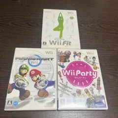 Wii3本セット（Wii Fit, Mario Kart, Wii Party）
