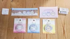 ちいかわ ハチワレ うさぎ スリムペンケース フラットポーチ(S) 缶バッジ