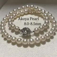【テリ強✨美品】あこや真珠 8.5mm ネックレス アコヤパール 本真珠 干渉色