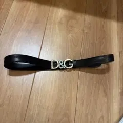 D&G ブラック ベルト 合成皮革