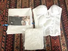 bridal bloom ビスチェ　オフホワイト　c65 ロングガードル M