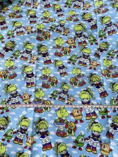 アメキャラ　レインボーブライト　　生地　(60×140)+(60×95)の②枚