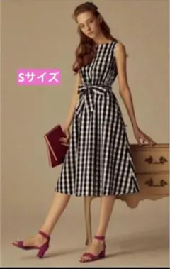 【GU】ギンガムチェック ワンピース　ロングワンピース　ジーユー　ノースリーブ