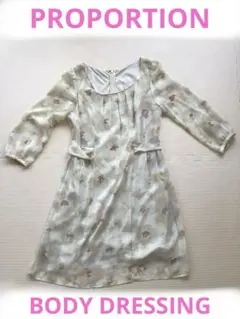 ゆ*と様 【超美品】プロポーションボディードレッシング フラワー柄シフォンワンピ