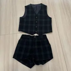 #フォーマル　kids ベストとショートパンツセット 120A