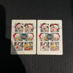 ディズニーストア　じゃんけんカード　クリスマス　ミッキーフレンズ　2枚セット