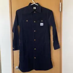 Lee コーデュロイ シャツドレス ネイビー