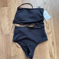 ZARA ワンショルダー　ウエストカット　水着
