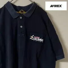 avirex（アヴィレックス）レッドブルワッペン ポロシャツ/ネイビーのサムネイル