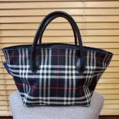 バーバリー　ブルーレーベル　BURBERRY 舟形　バッグ　ノバチェック