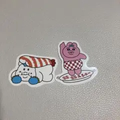 おぱんちゅうさぎ　んぽちゃむ　ピック　ステッカー