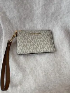MICHAEL KORS カードケース ホワイト/ブラウン