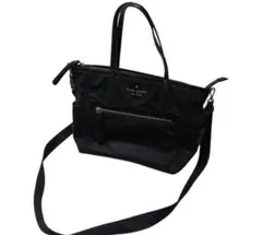 美品☆ケイトスペード チェルシー 2way トートバッグ ナイロン 黒