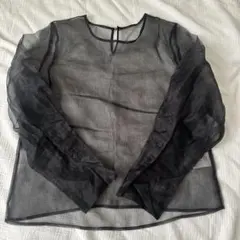 w closet シアー シースルー ブラック ブラウス トップス オケージョン