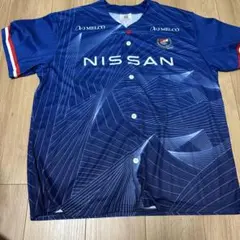 横浜F・マリノス 応援ユニフォーム NISSAN ベースボールシャツフリーサイズ