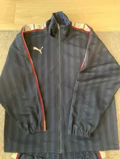 Puma ネイビー ストライプジャージセット　廃盤モデル