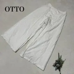 オットーOTTOレディースホワイトワイドパンツ Ｍサイズのサムネイル