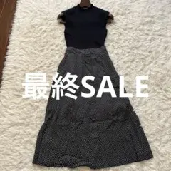 削除1/28まで SNIDEL（スナイデル） ノースリーブ ドッキングワンピース