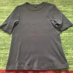 UNIQLO 半袖リブTシャツ（グレー系）のサムネイル