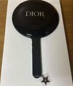 Dior キルティングミラー 手鏡 ブラック ノベルティ ショッパー付き