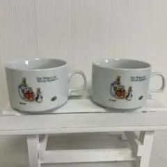 未使用　ピーターラビット　カップ２個　ケンタッキー　スープカップ